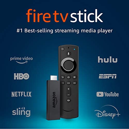 Fire TV Stick streaming media player with Alexa built in, includes Alexa Voice Remote, HD, easy set-up, released 2019: Amazon Devices